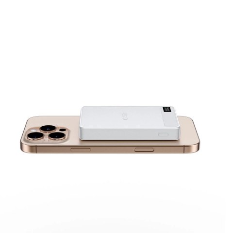 Powerbank Tech-Protect PB33 LifeMag MagSafe 5000mAH - srebrny Powerbank Tech-Protect PB33 LifeMag MagSafe 5000mAH - srebrny