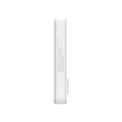 Powerbank Wozinsky WLWP-10KA0Y3WS 22,5W PD Qi2 10000 mAh, z podstawką, 1x USB-A, 1x USB-C - biały Powerbank Wozinsky WLWP-10KA0Y3WS 22,5W PD Qi2 10000 mAh, z podstawką, 1x USB-A, 1x USB-C - biały