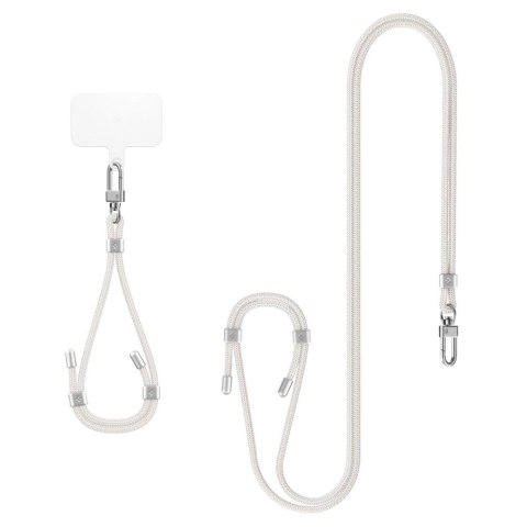 Smycz i zawieszka Spigen Universal Set - biała Smycz i zawieszka Spigen Universal Set - biała