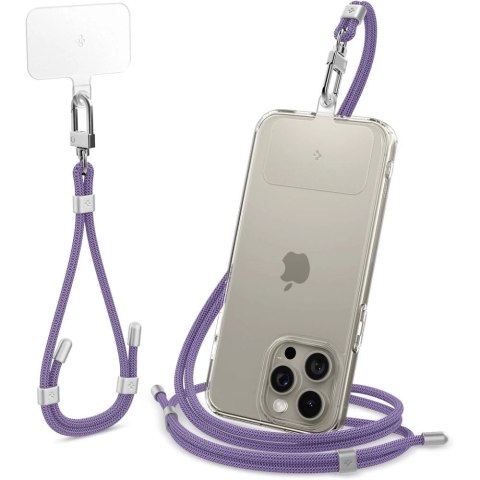 Smycz i zawieszka Spigen Universal Set - fioletowa Smycz i zawieszka Spigen Universal Set - fioletowa