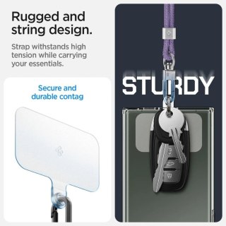 Smycz i zawieszka Spigen Universal Set - fioletowa
