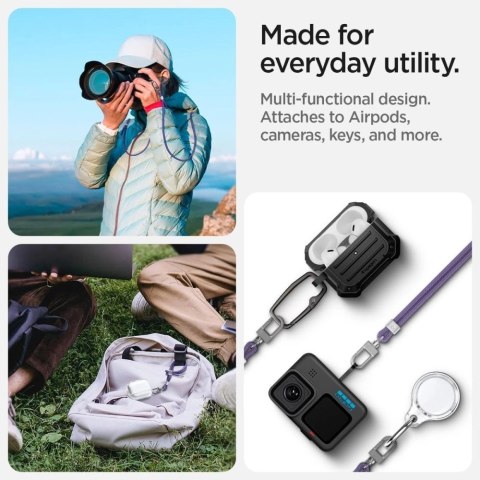 Smycz i zawieszka Spigen Universal Set - fioletowa Smycz i zawieszka Spigen Universal Set - fioletowa