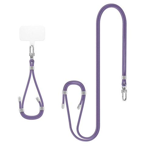 Smycz i zawieszka Spigen Universal Set - fioletowa Smycz i zawieszka Spigen Universal Set - fioletowa