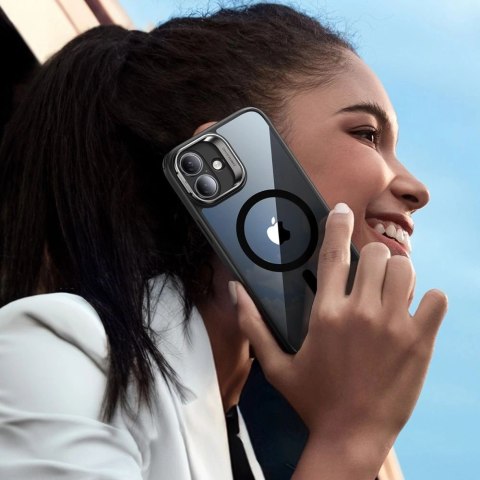 Zestaw ESR Classic Hybrid Kickstand Halolock MagSafe na iPhone 16 Plus + szkło hartowane na wyświetlacz - czarne