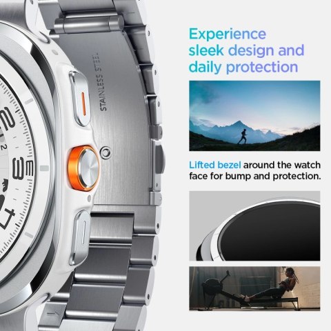 Bransoleta Spigen Modern Fit Band na Samsung Galaxy Watch Ultra 47mm - srebrna Bransoleta Spigen Modern Fit Band na Samsung Galaxy Watch Ultra 47mm - srebrna