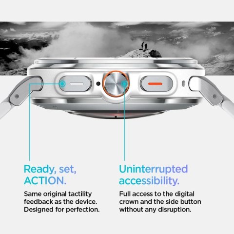 Bransoleta Spigen Modern Fit Band na Samsung Galaxy Watch Ultra 47mm - srebrna Bransoleta Spigen Modern Fit Band na Samsung Galaxy Watch Ultra 47mm - srebrna
