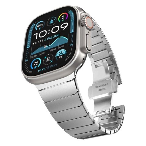Bransoletka Tech-Protect LinkBand na Apple Watch 44 / 45 / 46 / 49 mm - srebrne Bransoletka Tech-Protect LinkBand na Apple Watch 44 / 45 / 46 / 49 mm - srebrne