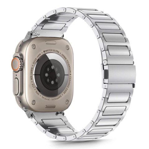 Bransoletka Tech-Protect Stainless na Apple Watch 44 / 45 / 46 / 49 mm - srebrne Bransoletka Tech-Protect Stainless na Apple Watch 44 / 45 / 46 / 49 mm - srebrne