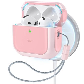 Etui ESR Orbit Halolock MagSafe na AirPods 4 - różowe
