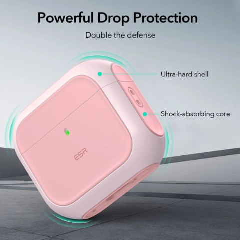 Etui ESR Orbit Halolock MagSafe na AirPods 4 - różowe