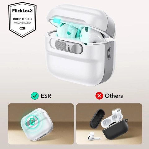 Etui ESR Pulse Halolock Magsafe na AirPods 4 - białe