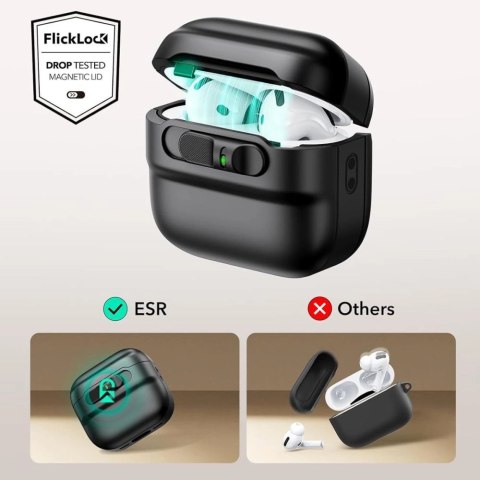 Etui ESR Pulse Halolock Magsafe na AirPods 4 - czarne