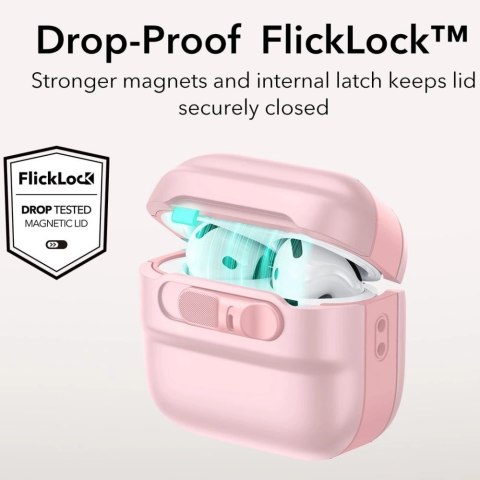 Etui ESR Pulse Halolock Magsafe na AirPods 4 - różowe Etui ESR Pulse Halolock Magsafe na AirPods 4 - różowe