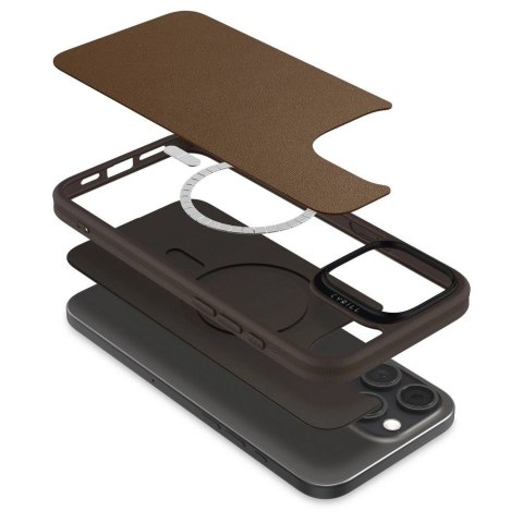 Etui Spigen Cyrill Kajuk Mag na iPhone 16 Pro Max - brązowe Etui Spigen Cyrill Kajuk Mag na iPhone 16 Pro Max - brązowe