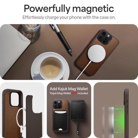 Etui Spigen Cyrill Kajuk Mag na iPhone 16 Pro Max - brązowe Etui Spigen Cyrill Kajuk Mag na iPhone 16 Pro Max - brązowe