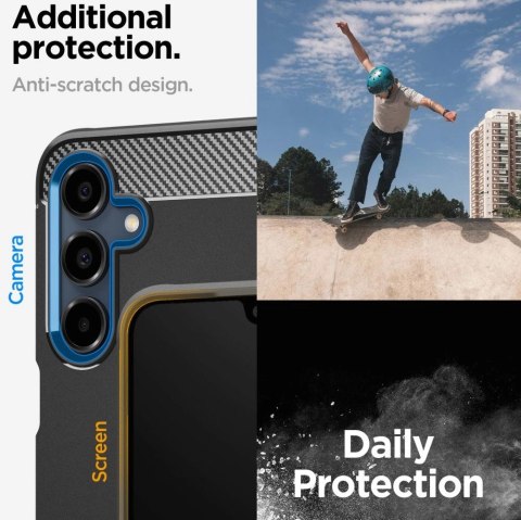 Etui Spigen Rugged Armor na Samsung Galaxy A16 4G / 5G - czarne Etui Spigen Rugged Armor na Samsung Galaxy A16 4G / 5G - czarne