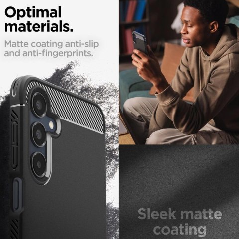Etui Spigen Rugged Armor na Samsung Galaxy A16 4G / 5G - czarne Etui Spigen Rugged Armor na Samsung Galaxy A16 4G / 5G - czarne