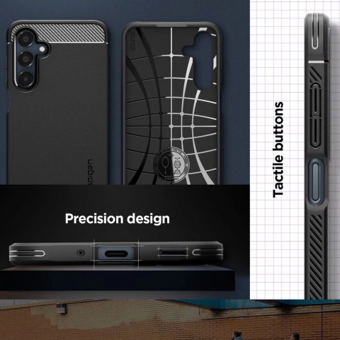 Etui Spigen Rugged Armor na Samsung Galaxy A16 4G / 5G - czarne Etui Spigen Rugged Armor na Samsung Galaxy A16 4G / 5G - czarne