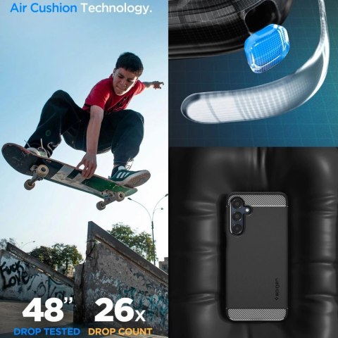 Etui Spigen Rugged Armor na Samsung Galaxy A16 4G / 5G - czarne Etui Spigen Rugged Armor na Samsung Galaxy A16 4G / 5G - czarne