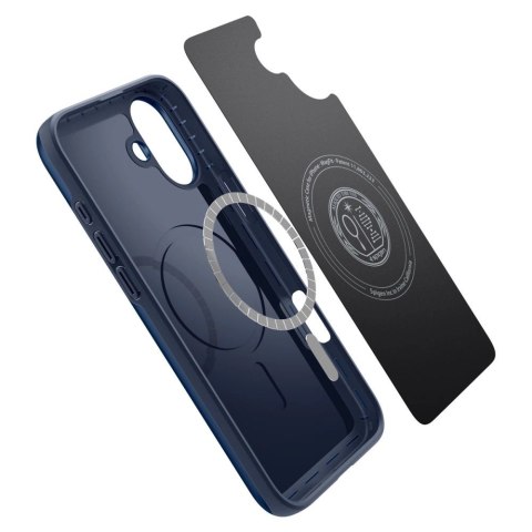 Etui Spigen Thin Fit Magsafe na iPhone 16 - niebieskie Etui Spigen Thin Fit Magsafe na iPhone 16 - niebieskie