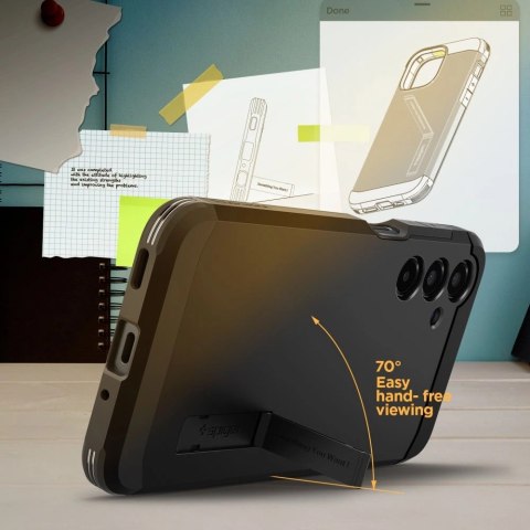 Etui Spigen Tough Armor na Samsung Galaxy A16 4G / 5G - czarne Etui Spigen Tough Armor na Samsung Galaxy A16 4G / 5G - czarne
