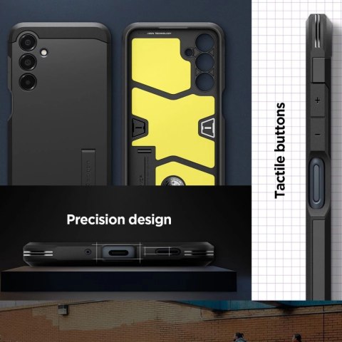 Etui Spigen Tough Armor na Samsung Galaxy A16 4G / 5G - czarne Etui Spigen Tough Armor na Samsung Galaxy A16 4G / 5G - czarne