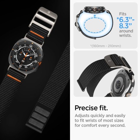 Pasek Spigen DuraPro na Samsung Galaxy Watch Ultra 47 mm - czarny Pasek Spigen DuraPro na Samsung Galaxy Watch Ultra 47 mm - czarny