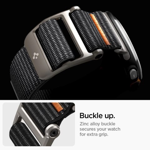 Pasek Spigen DuraPro na Samsung Galaxy Watch Ultra 47 mm - czarny Pasek Spigen DuraPro na Samsung Galaxy Watch Ultra 47 mm - czarny