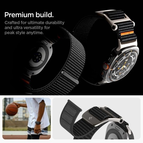 Pasek Spigen DuraPro na Samsung Galaxy Watch Ultra 47 mm - czarny Pasek Spigen DuraPro na Samsung Galaxy Watch Ultra 47 mm - czarny