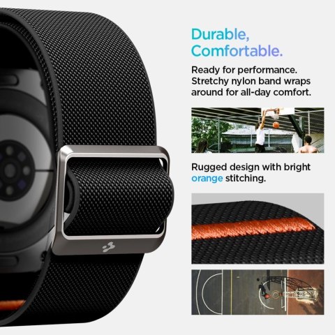 Pasek Spigen Fit Lite na Galaxy Watch Ultra 47 mm - czarny Pasek Spigen Fit Lite na Galaxy Watch Ultra 47 mm - czarny