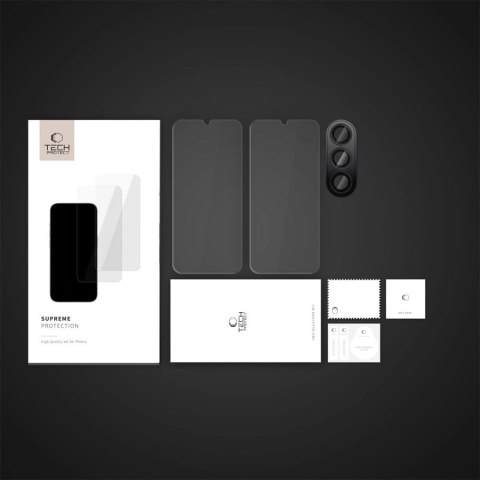 Szkło hartowane Tech-Protect Supreme Set na Samsung Galaxy A16 4G / 5G - przezroczyste