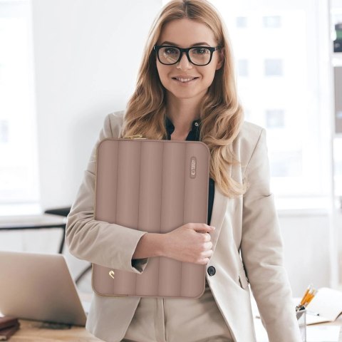 Torba na laptopa 13-14" Tech-Protect Puffy - brązowa