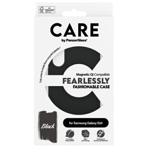Etui CARE by PanzerGlass Fashion QI Case Samsung Galaxy S24 - czarne