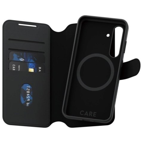 Etui CARE by PanzerGlass Feature Tango 2w1 Wallet na Samsung Galaxy S24 - czarne Etui CARE by PanzerGlass Feature Tango 2w1 Wallet na Samsung Galaxy S24 - czarne