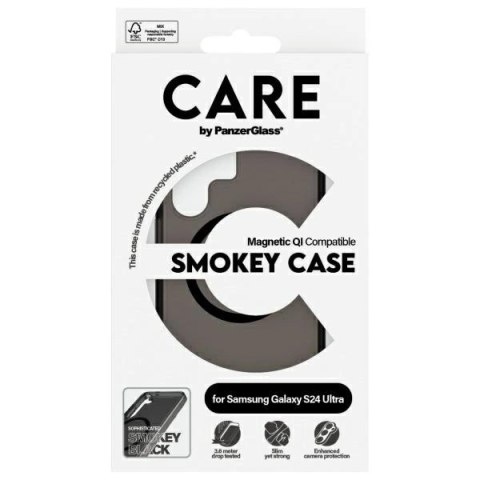Etui CARE by PanzerGlass Flagship QI Case na Samsung Galaxy S24 Ultra - czarne Etui CARE by PanzerGlass Flagship QI Case na Samsung Galaxy S24 Ultra - czarne