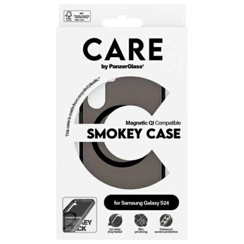 Etui CARE by PanzerGlass Flagship QI Case na Samsung Galaxy S24 - czarne Etui CARE by PanzerGlass Flagship QI Case na Samsung Galaxy S24 - czarne