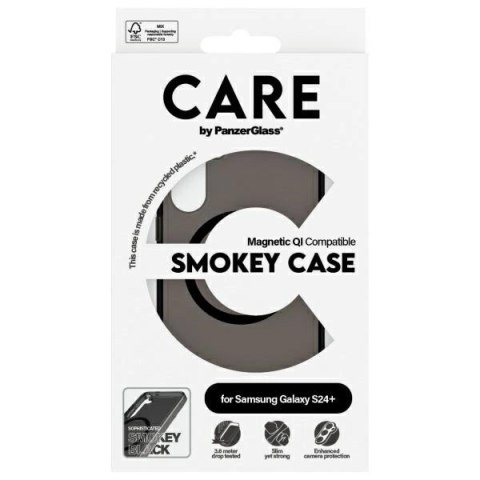 Etui CARE by PanzerGlass Flagship QI Case na Samsung Galaxy S24+ - czarne