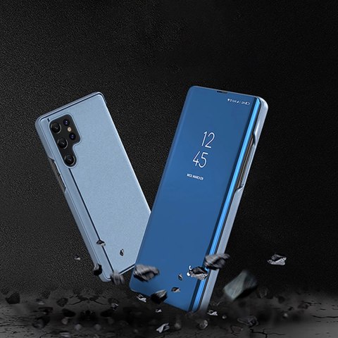 Etui Clear View Case do Samsung Galaxy A56 pokrowiec z klapką - niebieskie