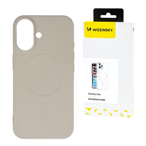 Etui Liquid Silicone Case MagSafe na Samsung Galaxy S25 - beżowe Etui Liquid Silicone Case MagSafe na Samsung Galaxy S25 - beżowe