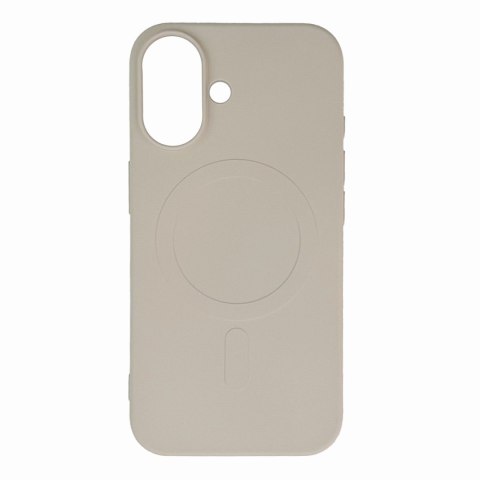 Etui Liquid Silicone Case MagSafe na Samsung Galaxy S25 - beżowe Etui Liquid Silicone Case MagSafe na Samsung Galaxy S25 - beżowe