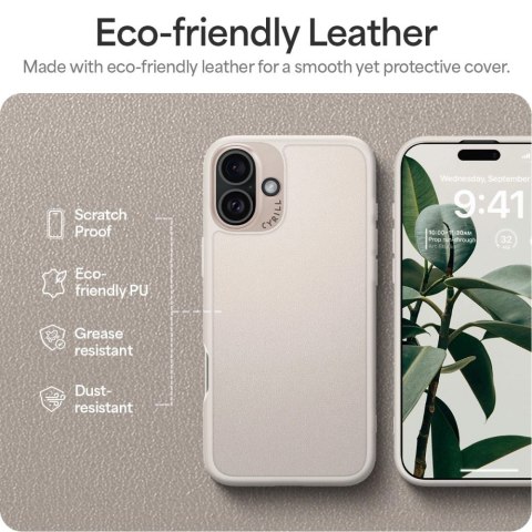 Etui Spigen Cyrill Kajuk Mag na iPhone 16 - beżowe Etui Spigen Cyrill Kajuk Mag na iPhone 16 - beżowe