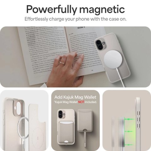 Etui Spigen Cyrill Kajuk Mag na iPhone 16 - beżowe Etui Spigen Cyrill Kajuk Mag na iPhone 16 - beżowe