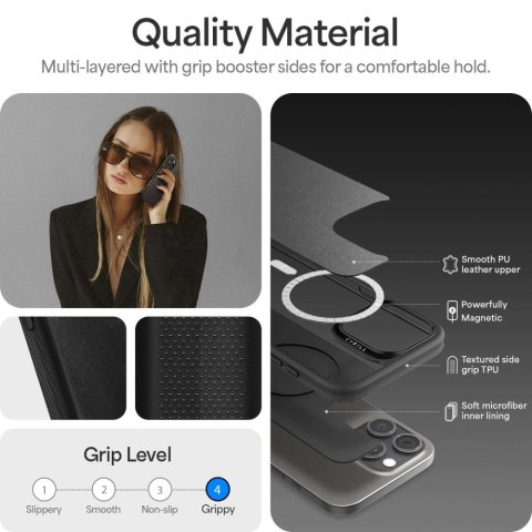 Etui Spigen Cyrill Kajuk na iPhone 16 Pro - czarne Etui Spigen Cyrill Kajuk na iPhone 16 Pro - czarne