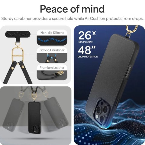Etui Spigen Cyrill Kajuk na iPhone 16 Pro - czarne Etui Spigen Cyrill Kajuk na iPhone 16 Pro - czarne