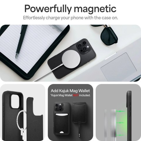 Etui Spigen Cyrill Kajuk na iPhone 16 Pro - czarne Etui Spigen Cyrill Kajuk na iPhone 16 Pro - czarne