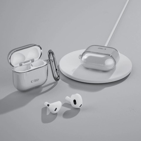 Etui Tech-Protect FlexAir na AirPods 4 - szare