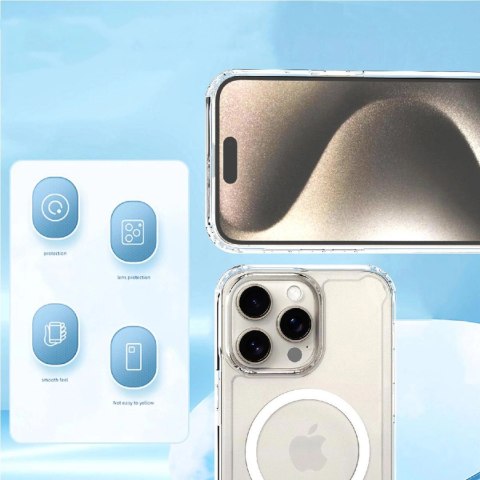 Etui Wozinsky Clear Corner Case MagSafe na Samsung Galaxy S24 FE - przezroczyste Etui Wozinsky Clear Corner Case MagSafe na Samsung Galaxy S24 FE - przezroczyste