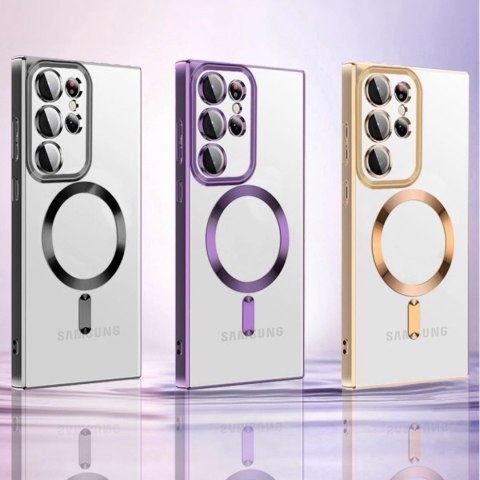 Etui Wozinsky Electroplated Magsafe na Samsung Galaxy S24 FE - czarne Etui Wozinsky Electroplated Magsafe na Samsung Galaxy S24 FE - czarne