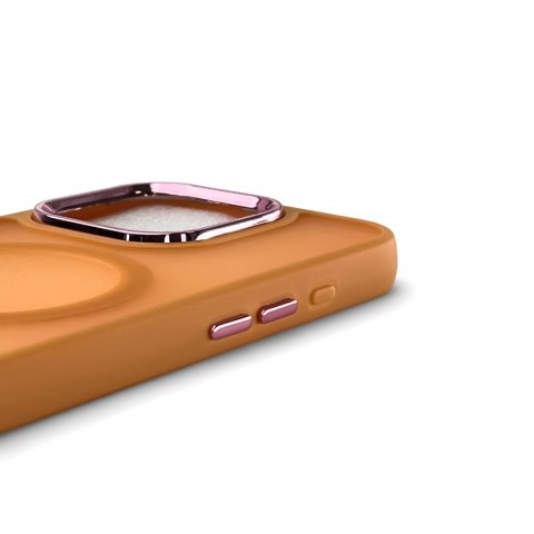 Etui Wozinsky Fashion Case MagSafe na Samsung Galaxy S25 - pomarańczowe