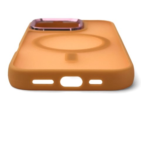 Etui Wozinsky Fashion Case MagSafe na Samsung Galaxy S25 - pomarańczowe